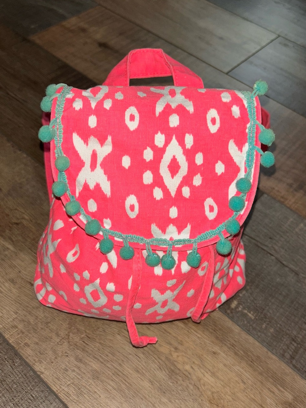 Target Brand Mini Patterned Fun Color Canvas Backpack Bright Adj Straps